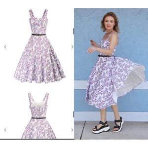 Belle Poque Flared A-Line Dress. Size S